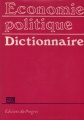 Economie politique dictionnaire