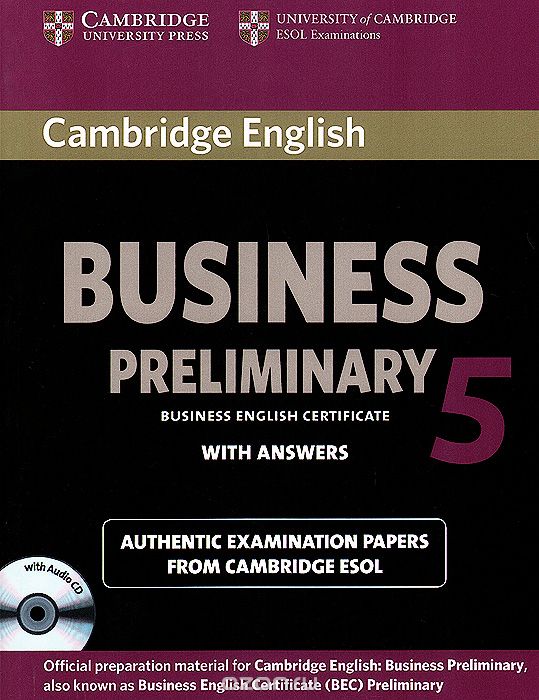 Business Preliminary 5: Student`s Book with Answers
